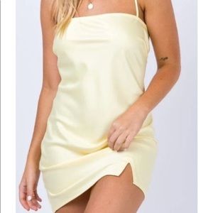Princess Polly yellow mini dress